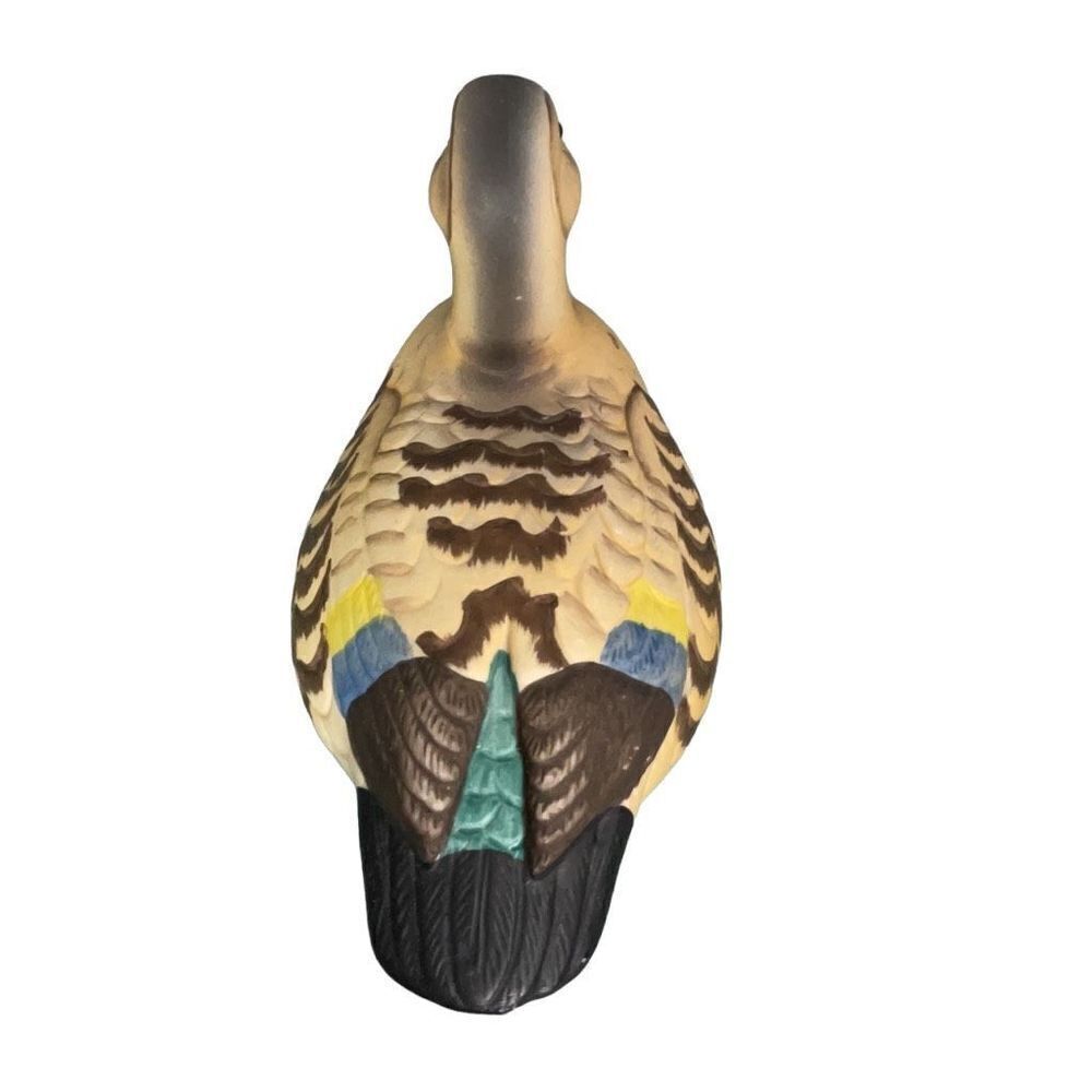 Vintage Royal Crown Mallard Duck Porcelain Decoy Figurine Artist Signed J Byron - Picture 5 of 6